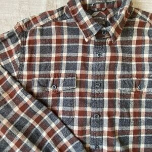 Eddie Bauer Mens Cotton Flannel Plaid Classic Fit Tall Casual  Shirt- Sz-XLT